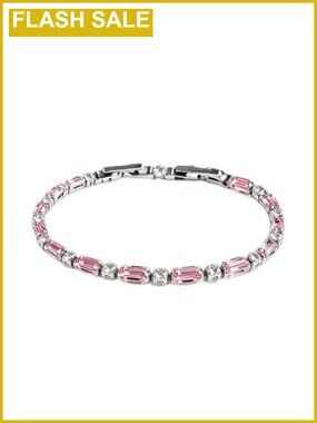 Tennis Bracelet Titanium Steel Cubic Zirconia 7 Inch Gift
